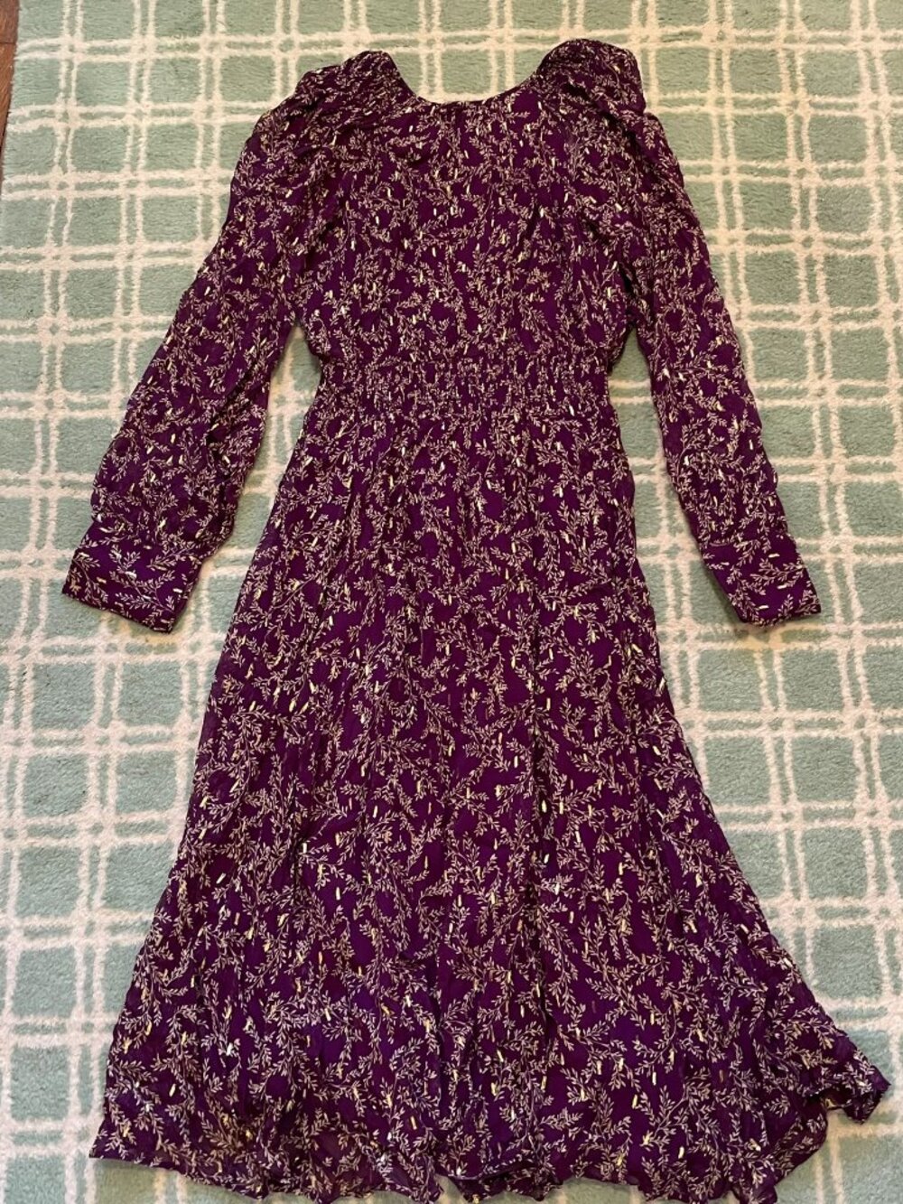 4: Sezane tie-neck dress 38(6) NWT